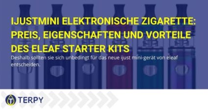 IJustmini elektronische Zigarette: Preis, Eigenschaften