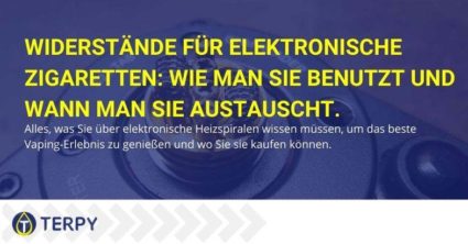 Widerstände für elektronische Zigaretten: wie man sie benutzt und wo man sie kauft.