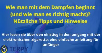 Wie man mit dem Dampfen beginnt