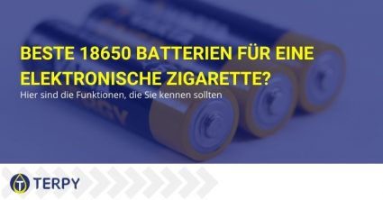 Beste 18650-Batterien für elektronische Zigarette.