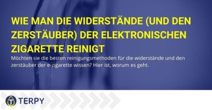 Wie man Widerstände und Zerstäuber von E-Zigaretten reinigt.