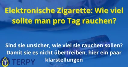 Elektronische Zigarette: Wie viel sollte man pro Tag rauchen?