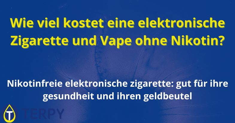 Wie viel kostet eine elektronische Zigarette und Vape ohne Nikotin?
