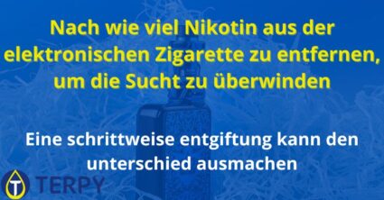 Nach wie viel Nikotin aus der elektronischen Zigarette zu entfernen