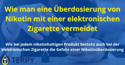 Wie man eine Überdosierung von Nikotin mit einer elektronischen Zigarette vermeidet